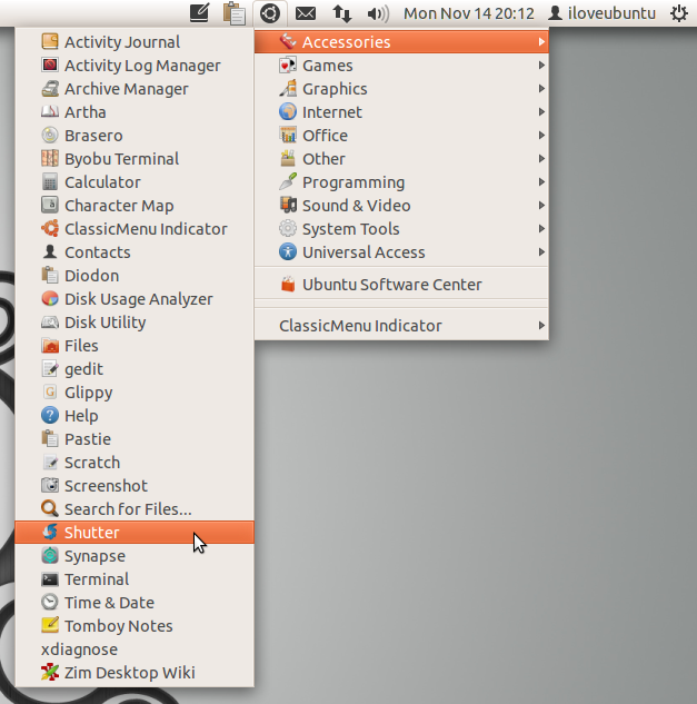 Classicmenu Indicator 0.06