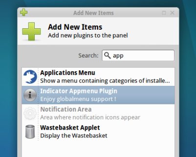 Global Menu Plugin