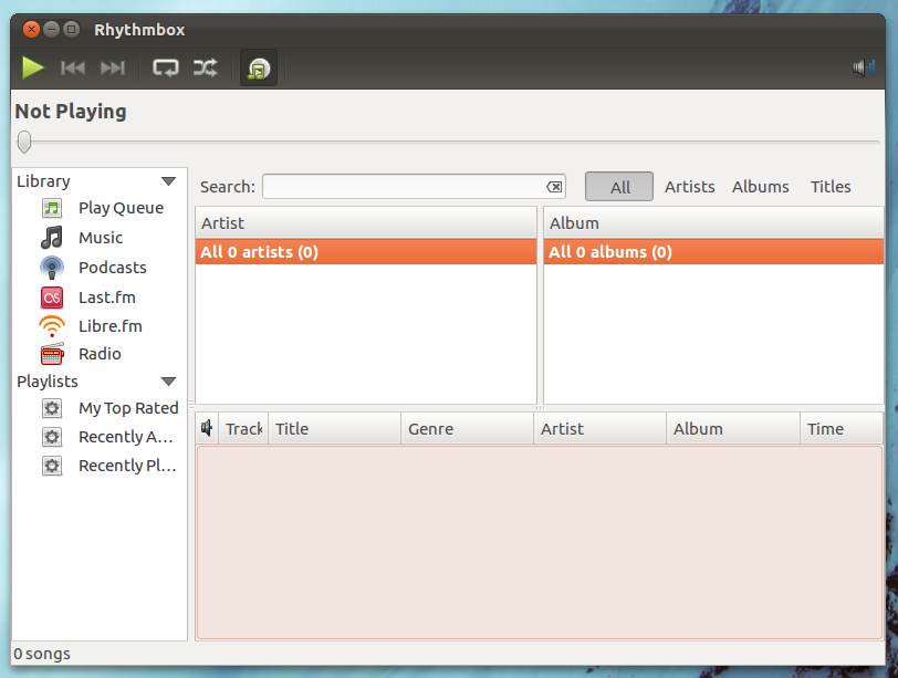 rhythmbox default 12.04