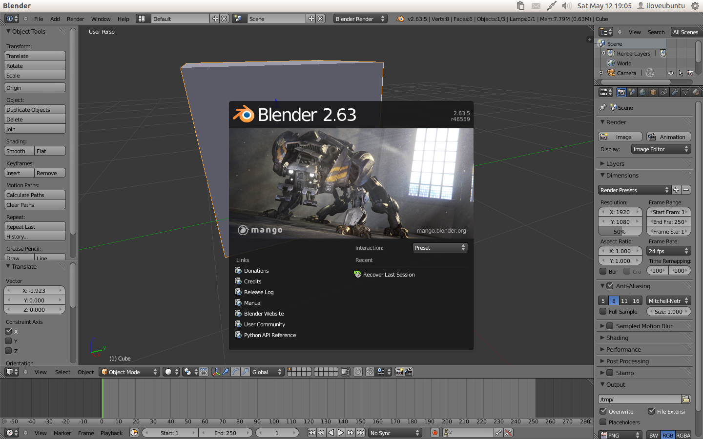 blender 263a