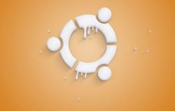 ubuntu 标志融化的图像